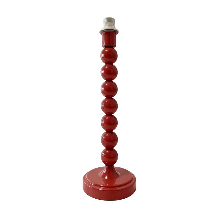 Carousel Metal Table Lamp Base Red 31cm