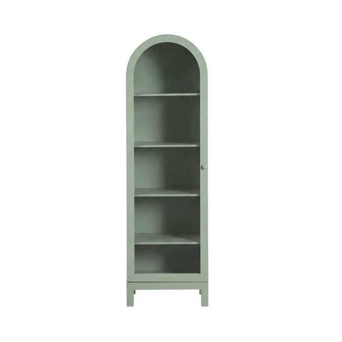 Paige Curved Display Cabinet Sage