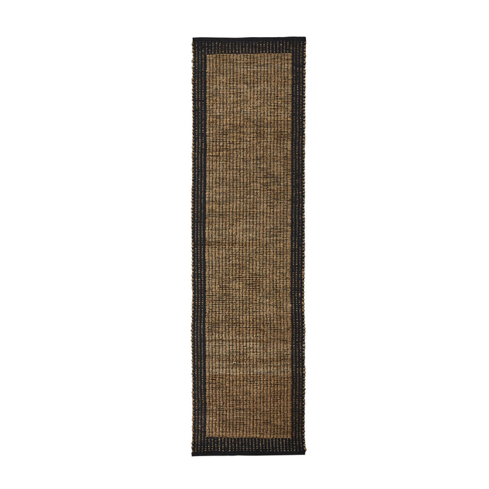 Alhambra Border Jute Runner Walnut 80x300cm