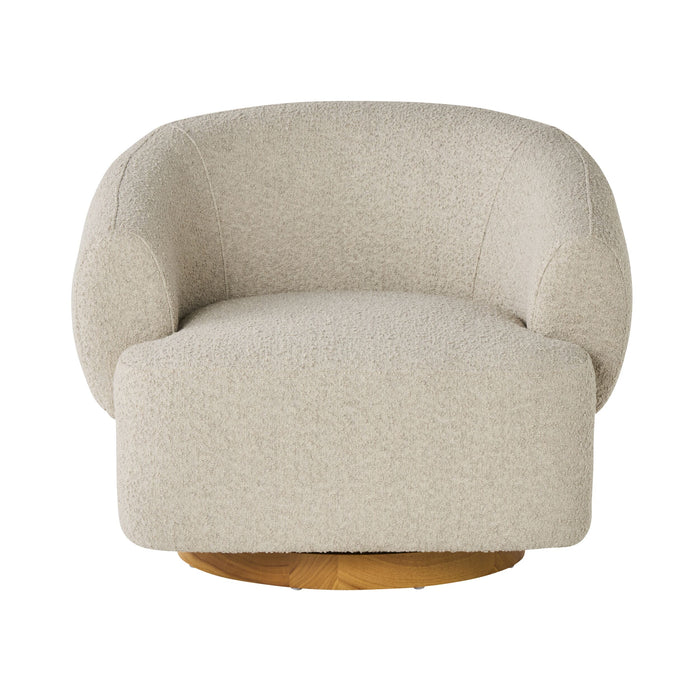 Lyra Swivel Occasional Chair Boucle Cloud Grey