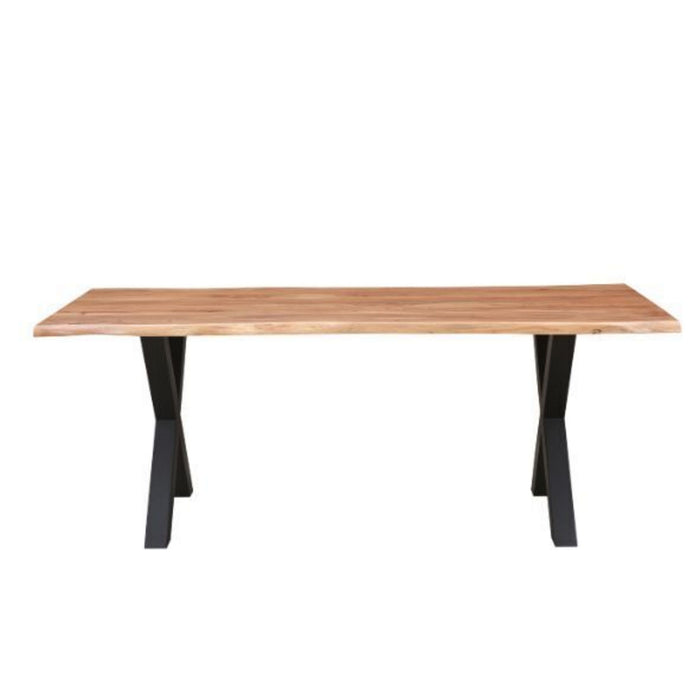 Acacia Live Edge Solid Timber Dining Table 180cm