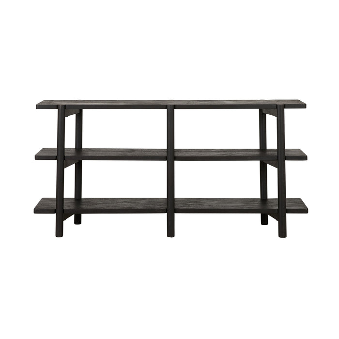 Karli Low Line Bookshelf Black 160cm