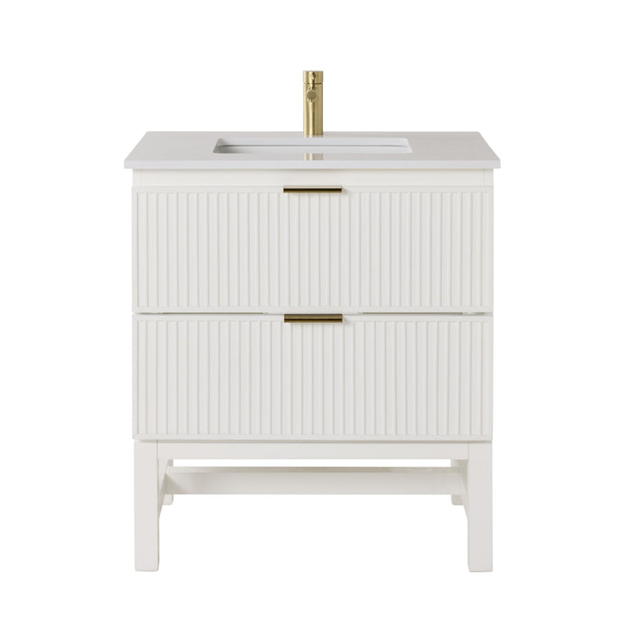 Lennox Single Vanity White 790mm