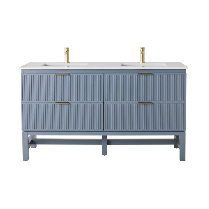 Lennox Double Vanity Slate Blue 1550mm