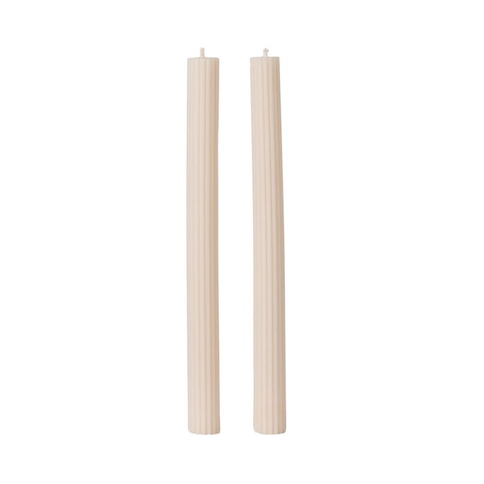 Taper Candle Set of 2 Moonbeam 2.2x25.4cm
