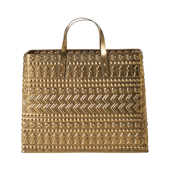 Lira Metal Tote Basket