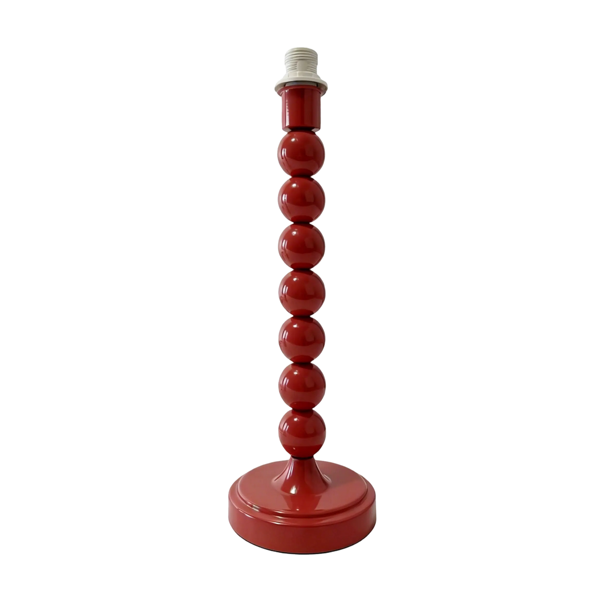 Carousel Metal Table Lamp Base Red 31cm