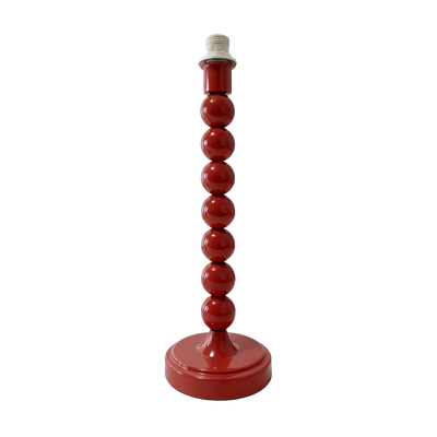 Carousel Metal Table Lamp Base Red 31cm