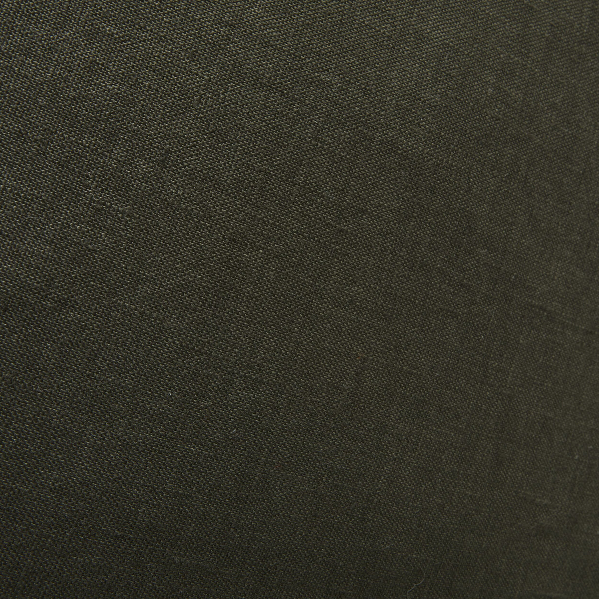 Hamptons French Linen Cushion Dark Olive Green 50x50cm