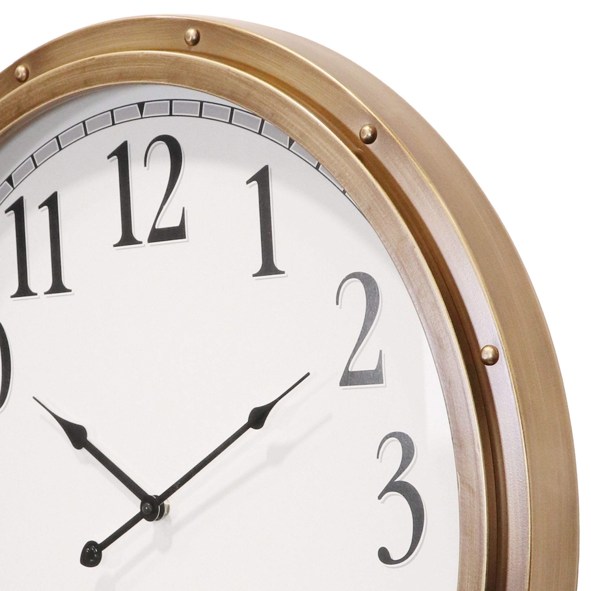 Mayfair Brass Wall Clock 60cm