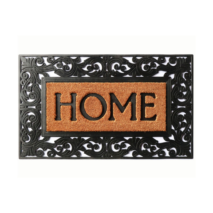 Home Rubber and Coir Doormat 75cm