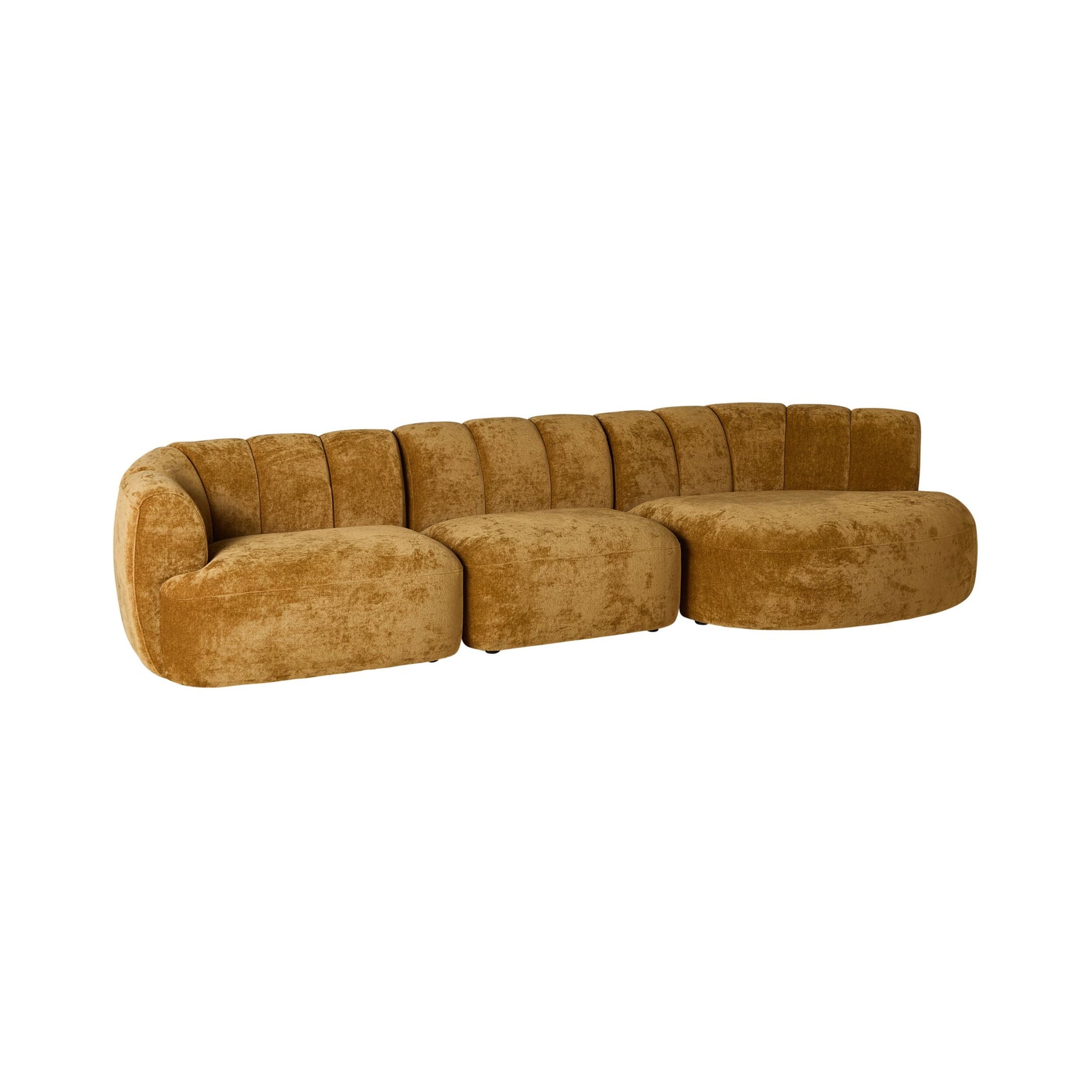Solstice 3 Seater Sofa Honey Gold