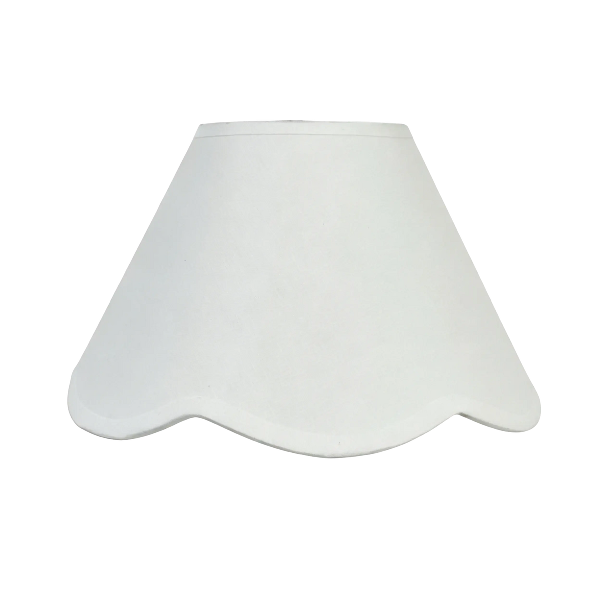 Belle Scallop Shade White 45cm