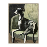 Regal and Lazing Framed Textured Print 60x80cm
