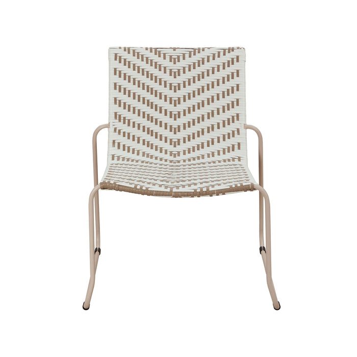 Maddie Occasional Chair Taupe/White
