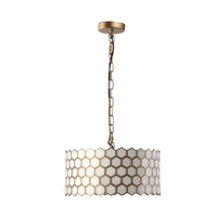 Honeycomb Resin Chandelier Small 44x27cm