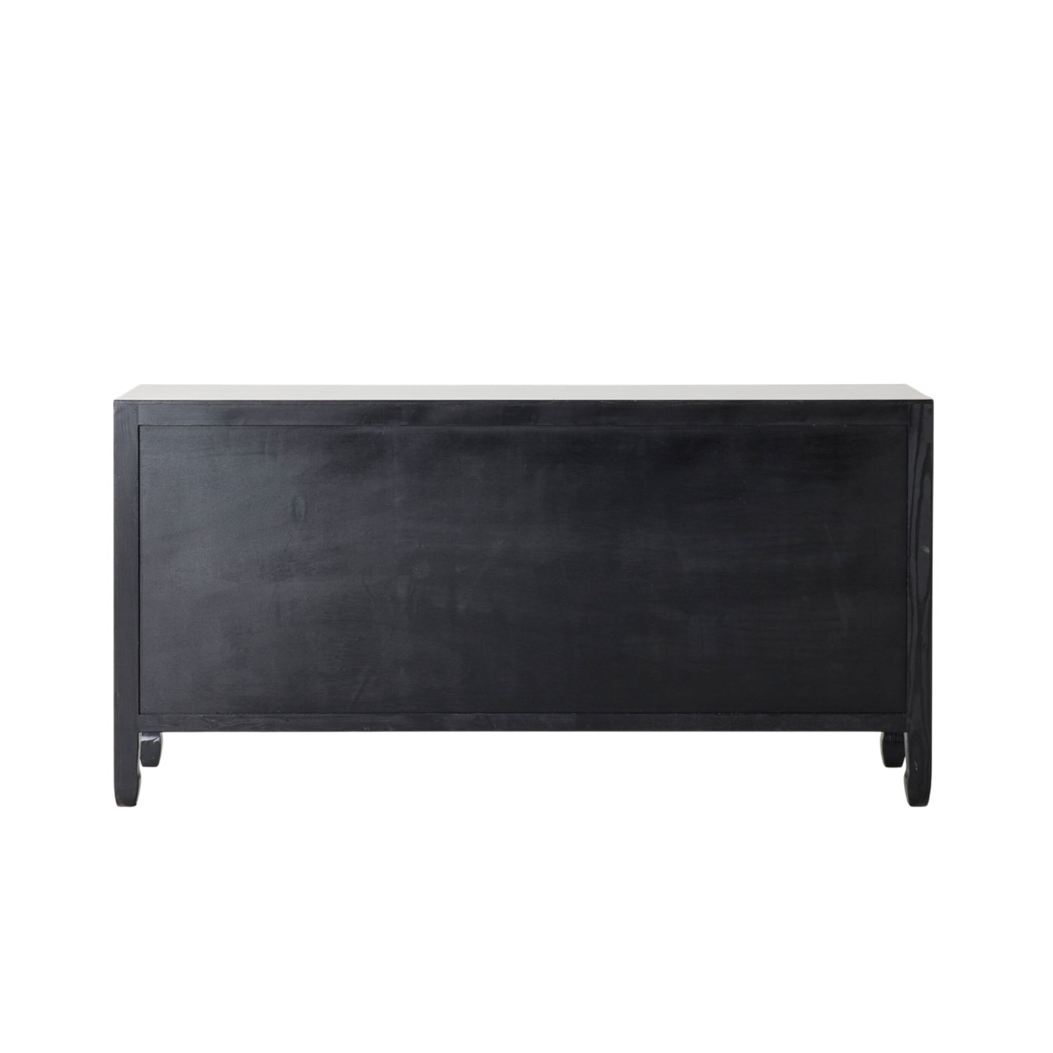 Sansha Low Pigeon Hole Bookcase Black and Turquoise