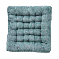 Samy Cotton Velvet Jade Woodblock Seat Cushion