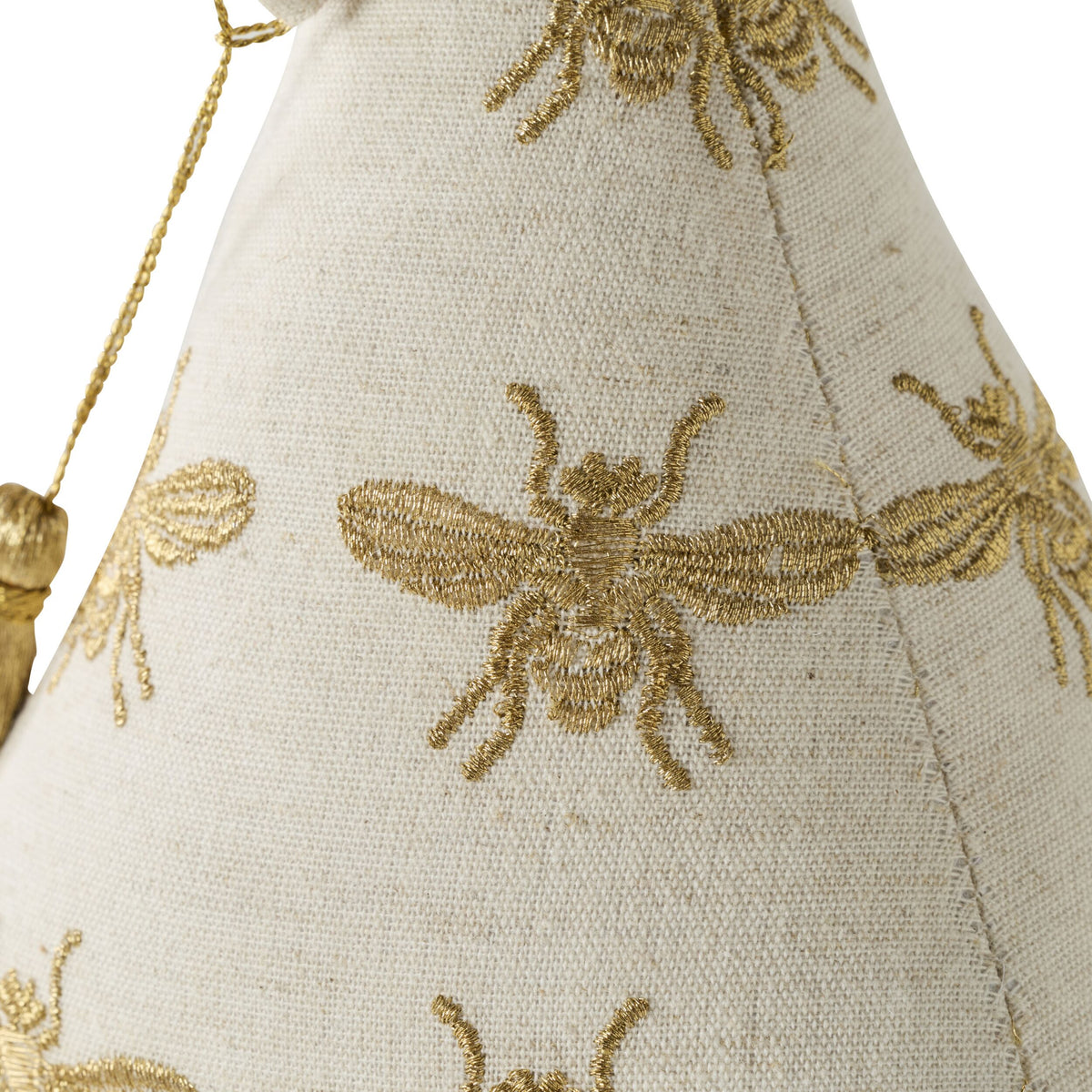 Golden Queen Bee Embroidered Door Stop