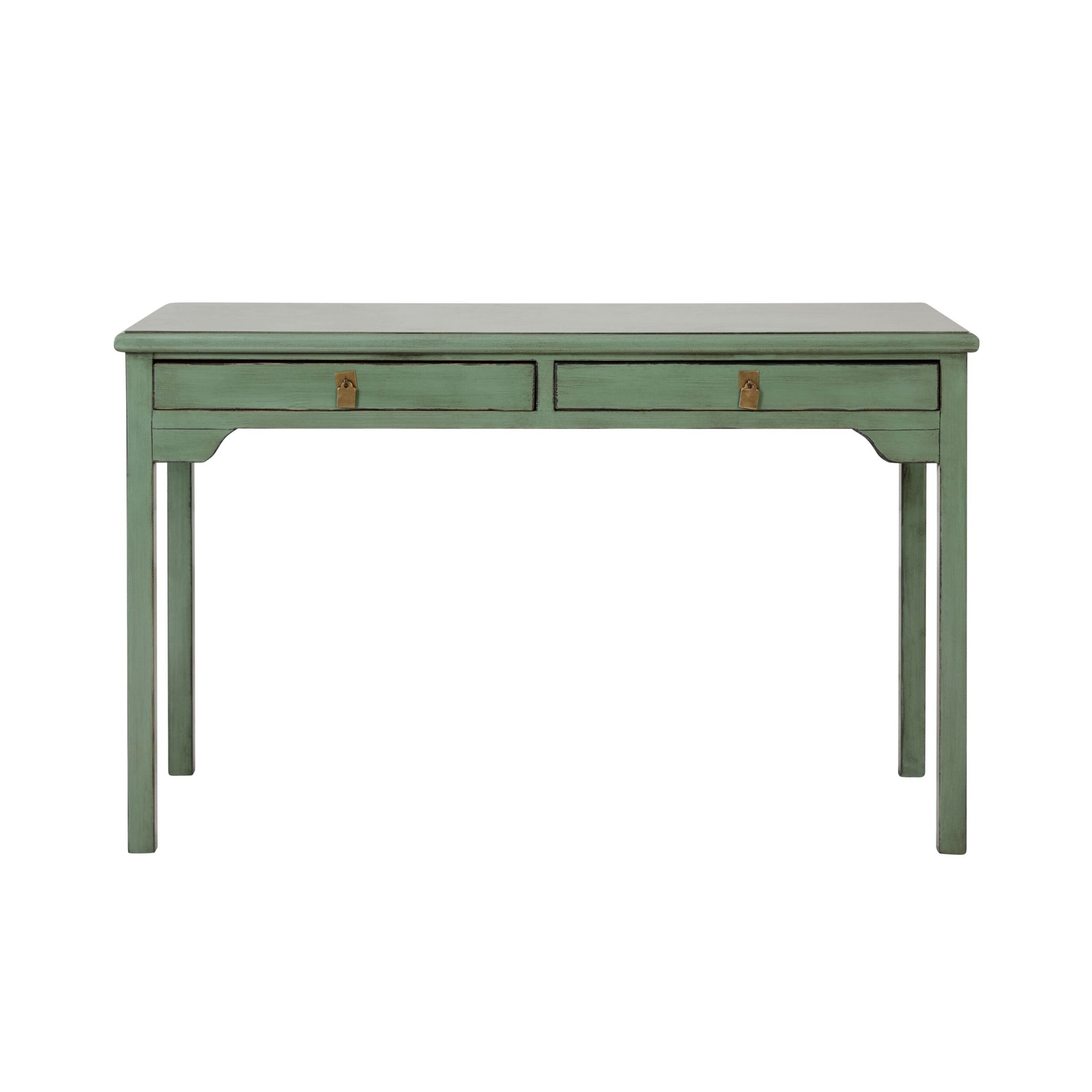 Sansha 2 Drawer Desk Sage Green