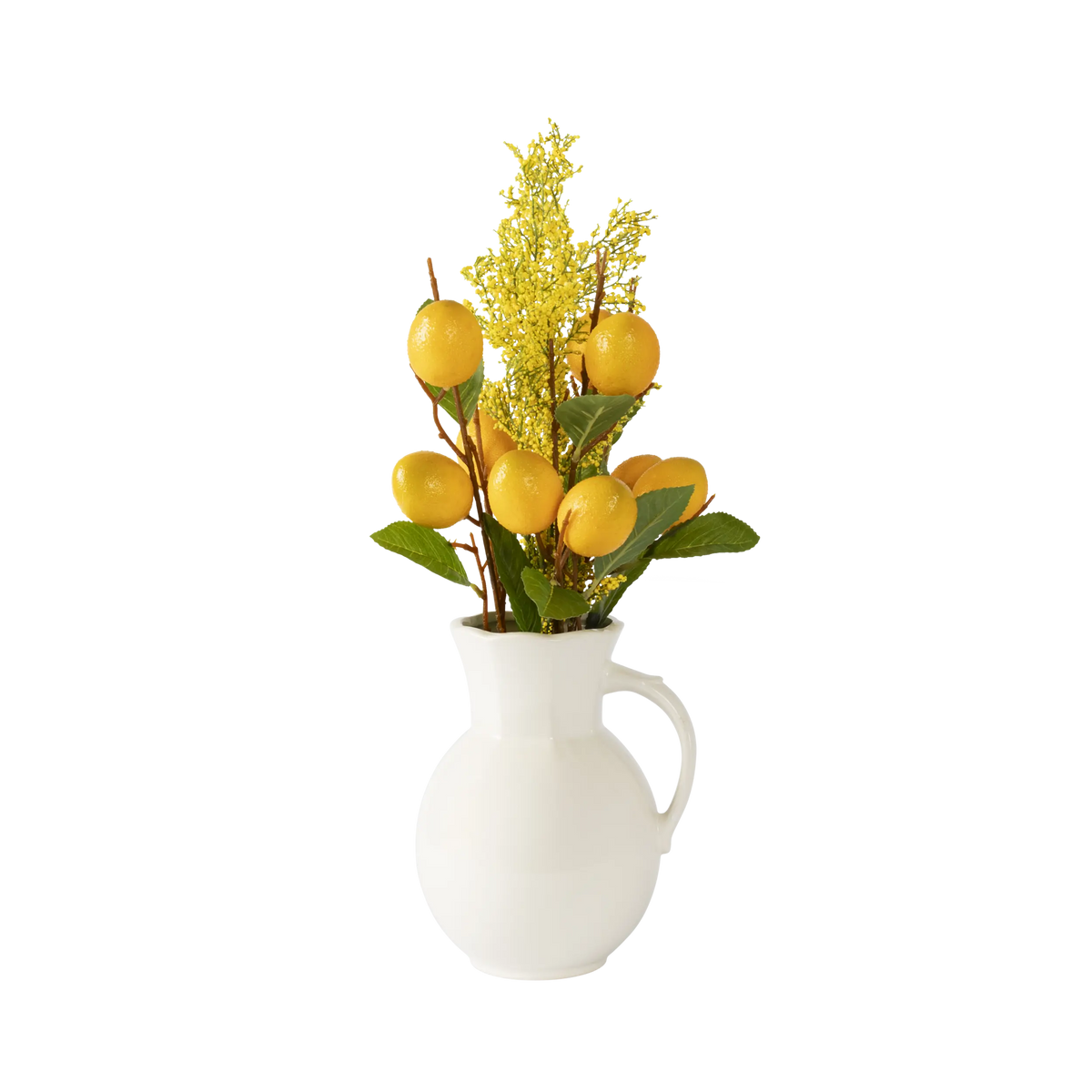 Folia Lemon Arrangement in Ceramic Jug