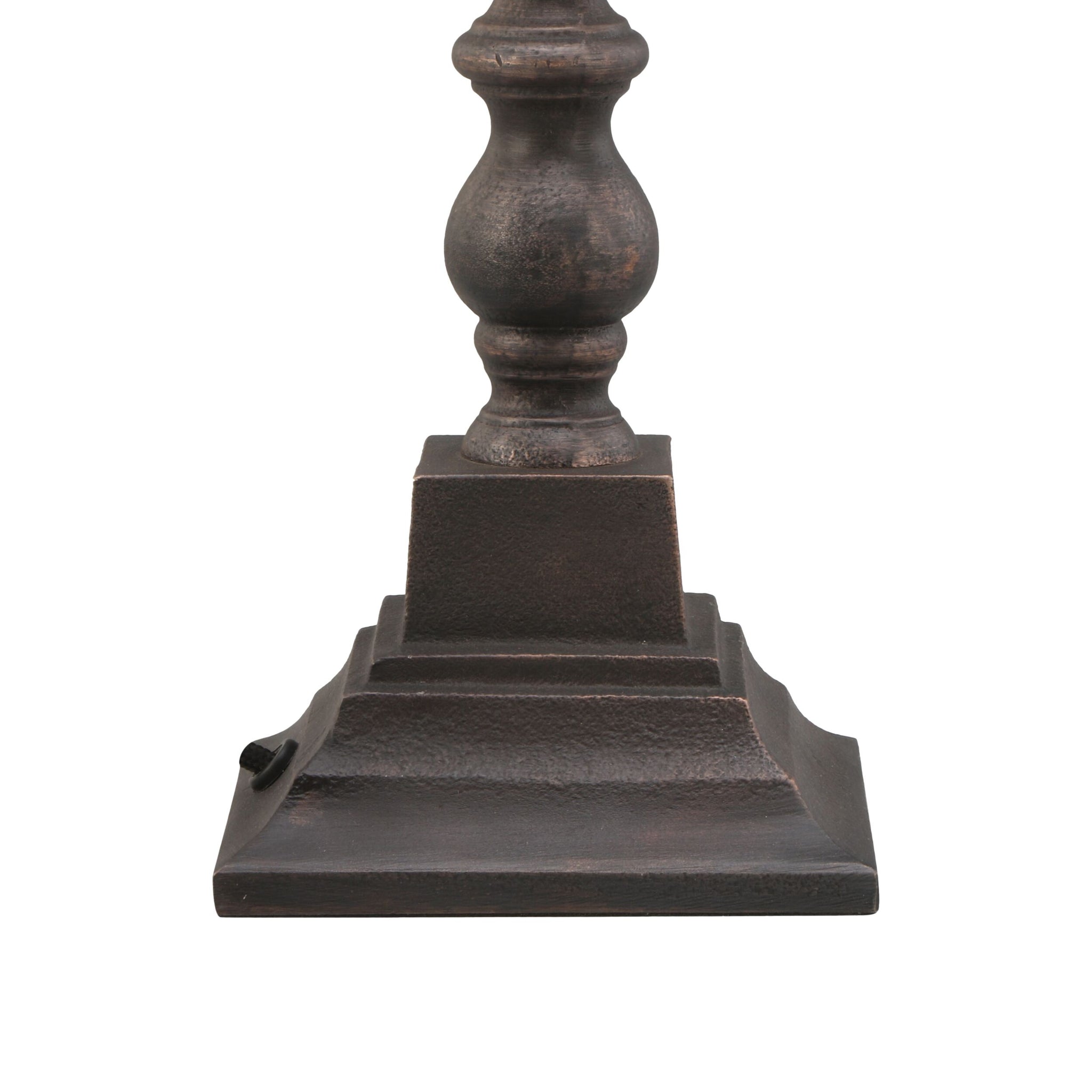 Arlington Aged Bronze Metal Table Lamp Base 12x12x48cm
