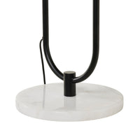 Grafton Marble Base Floor Lamp Black 163x45cm
