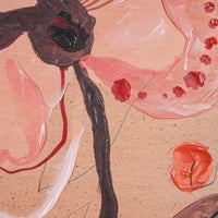 Floral Study On Woodblock I 30x40cm