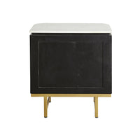 Deva Bedside with Marble Top Black