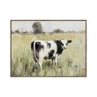 Daisy's Meadow Framed Textured Print 100x75cm