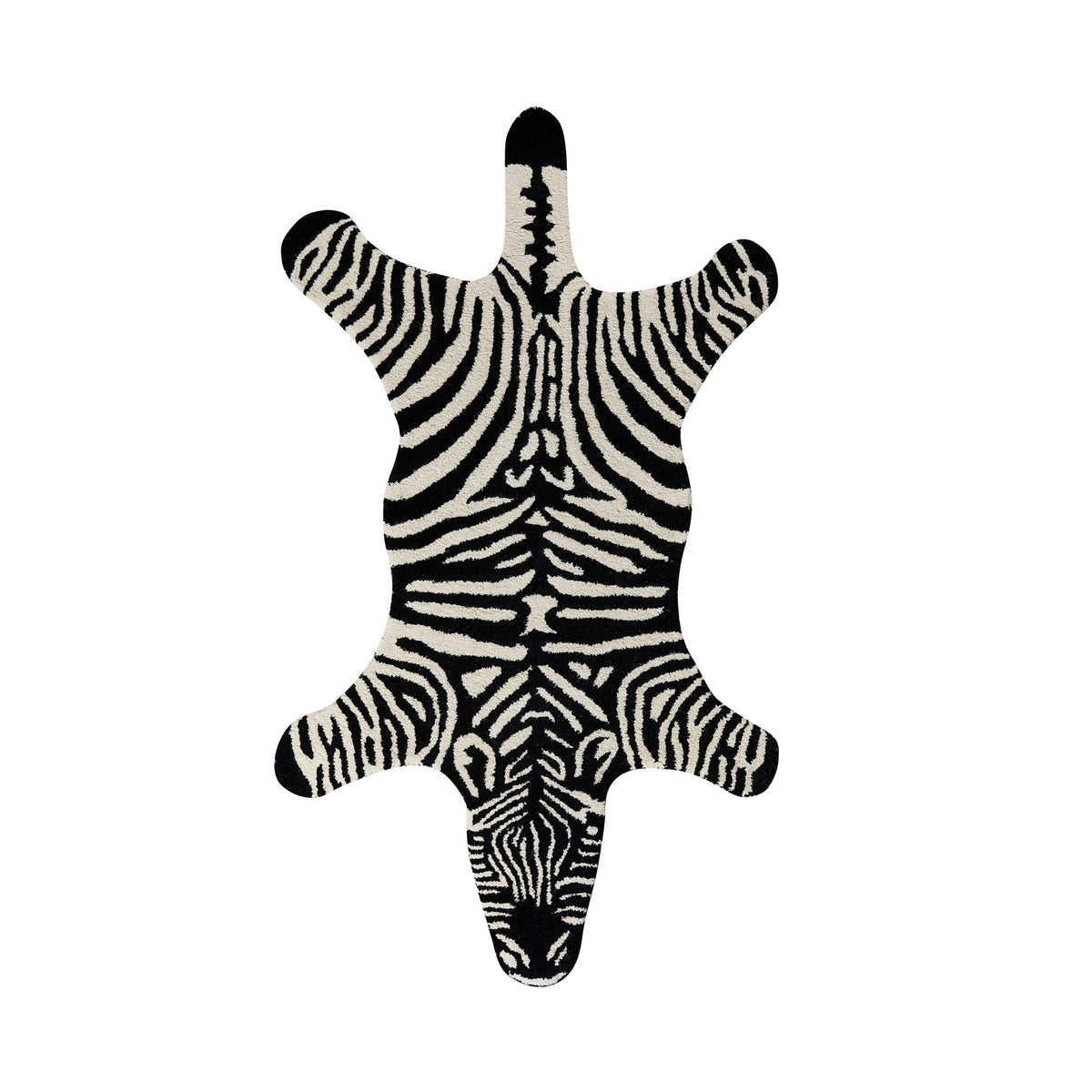 Wildkind Zebra Wool Rug 150cm