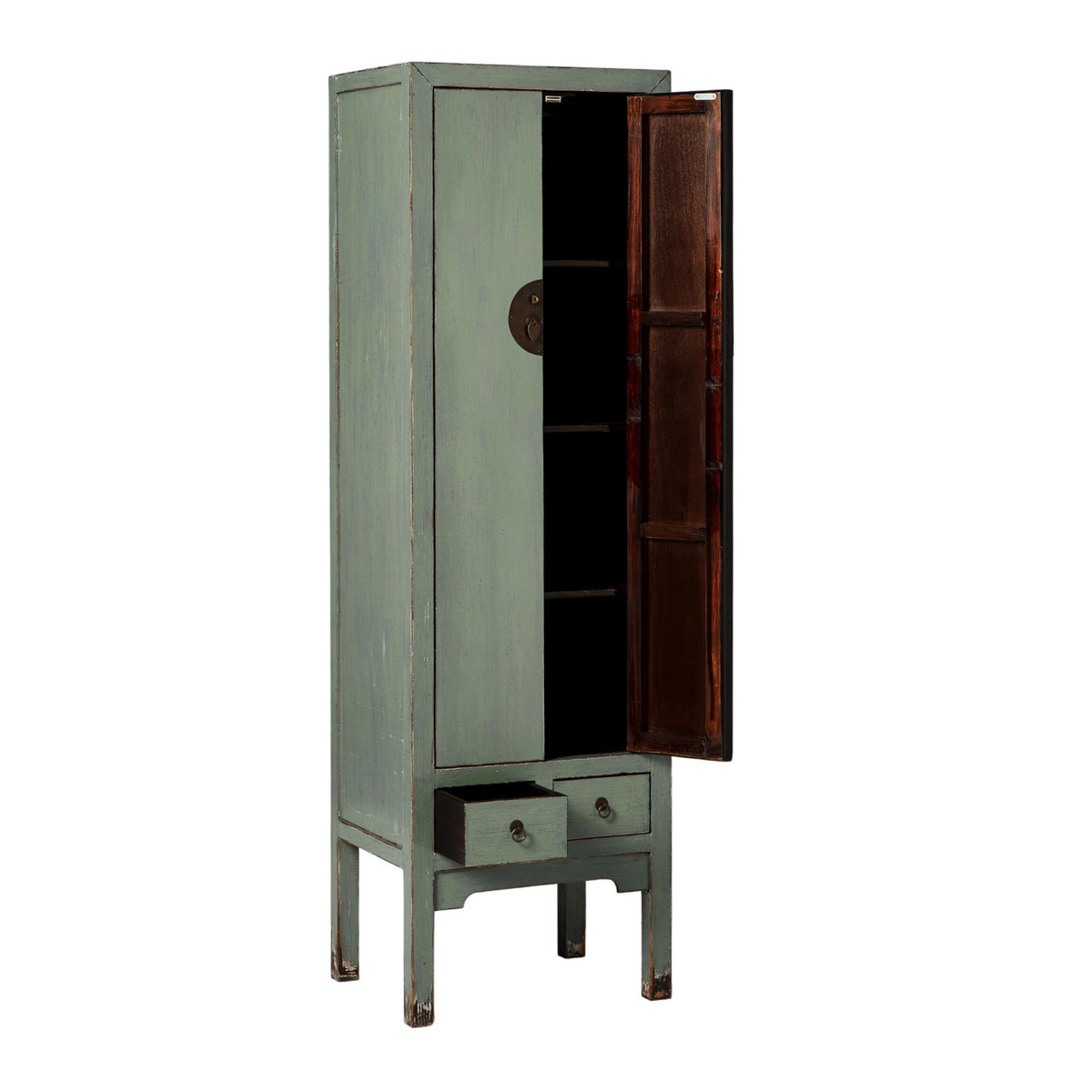 Sansha Narrow Wedding Cabinet Sage Green