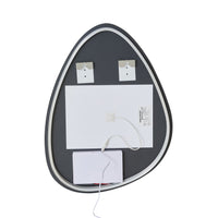 Bowen Asymmetrical LED Vanity Mirror Silver 60x80cm