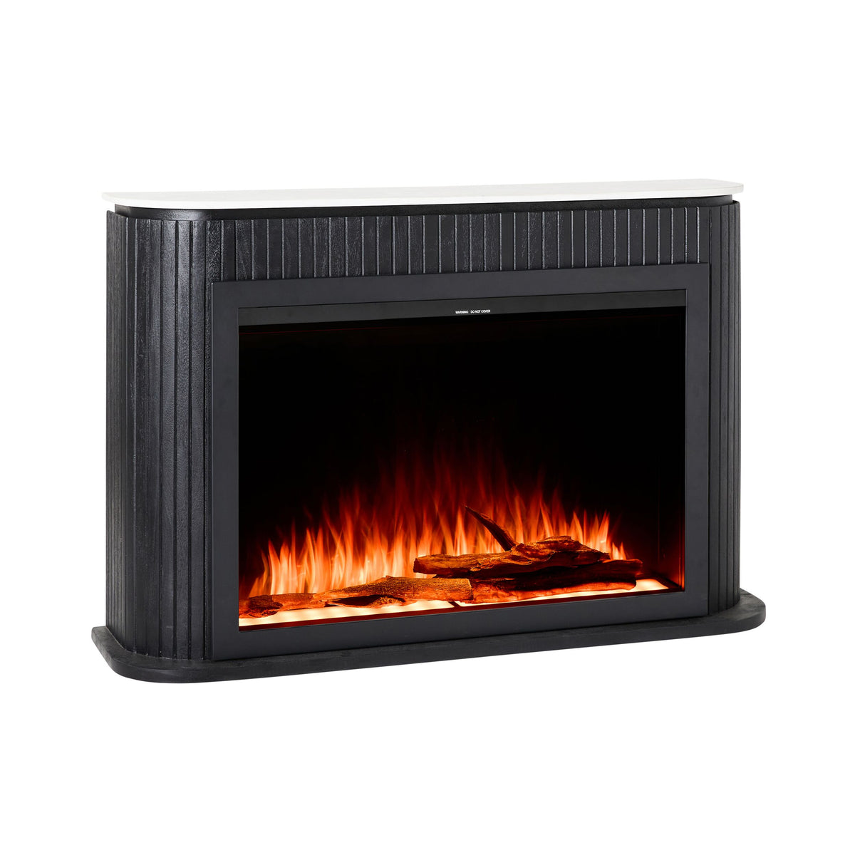 Deva Fireplace Black with Insert