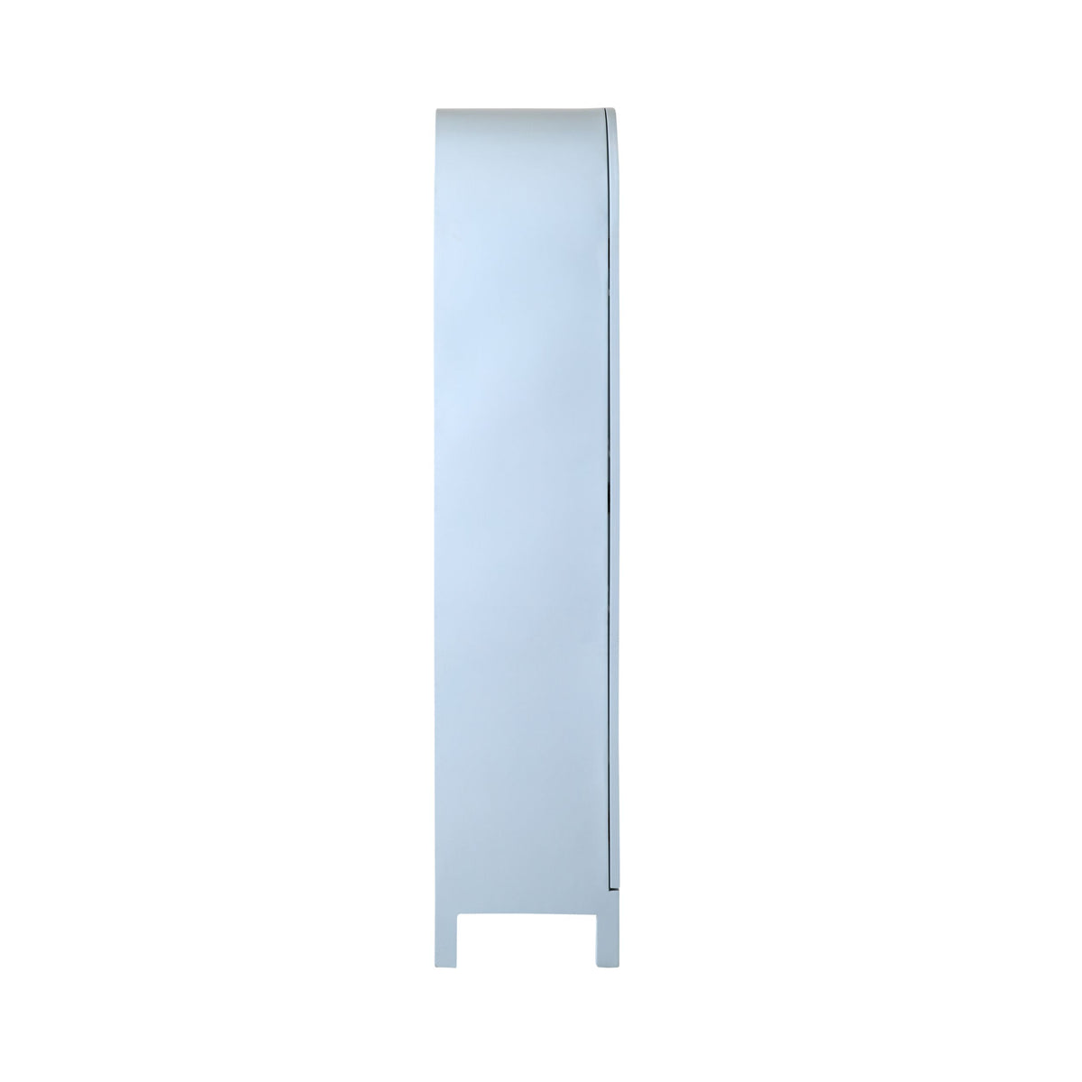 Paige Curved Display Cabinet Blue