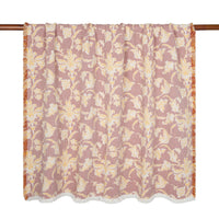 Jacquard Garden Cotton Throw 130x170cm Brocade