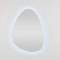 Bowen Asymmetrical LED Vanity Mirror Silver 60x80cm