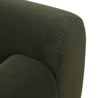 Alexis 3 Seater Velvet Sofa Eucalyptus