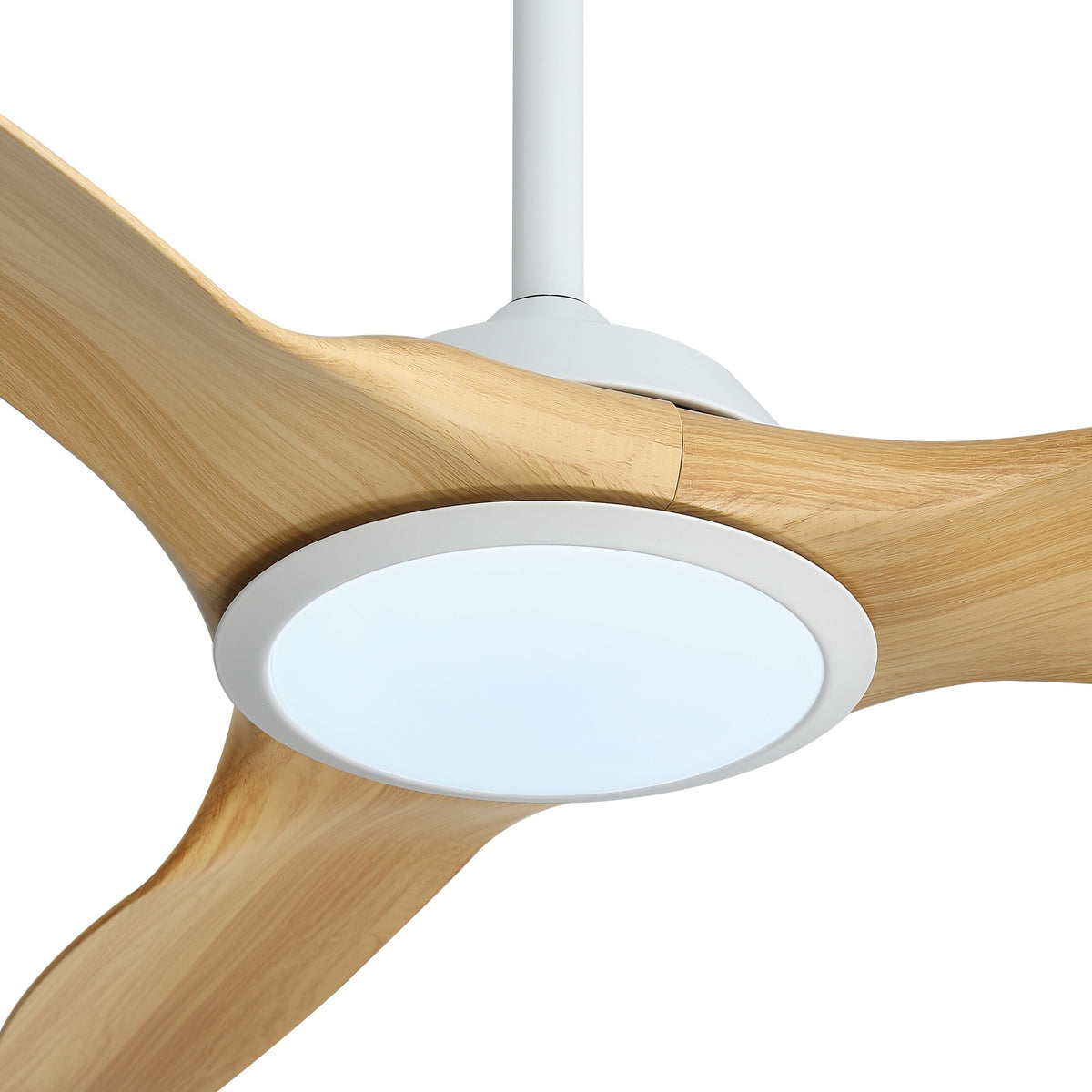 Harbour 132cm Indoor DC Fan - White with Natural ABS Blades