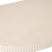 Ravello Ripple Dining Table 240x90cm Ivory Stone