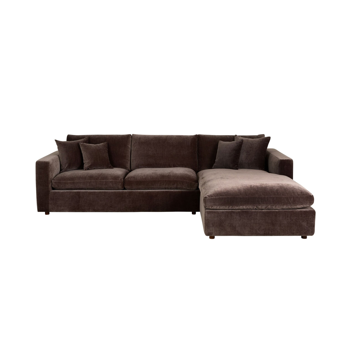 Oakley 4 Seater Right Chaise Sofa Truffle