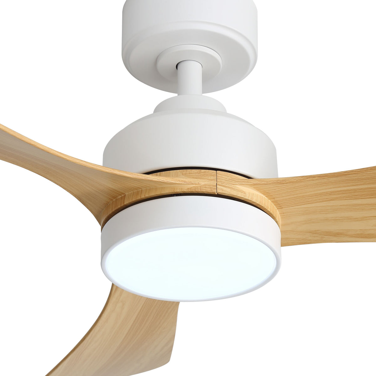 Cove 106cm Indoor DC Fan - White with Natural ABS Blades