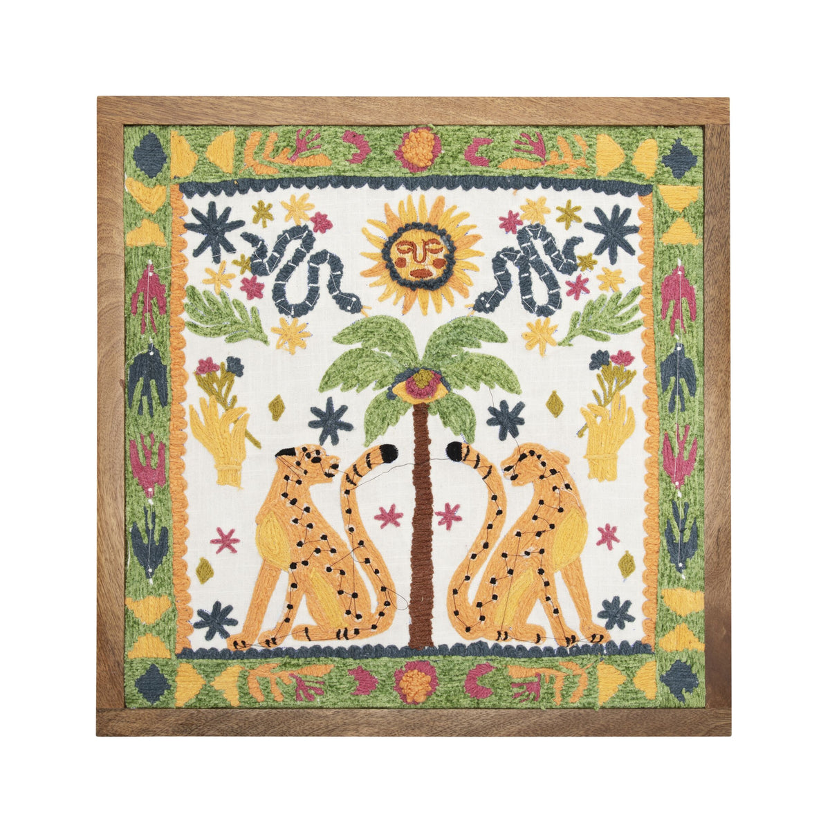 Wildkind Desert Sun Embroidered Wall Art 45x45cm