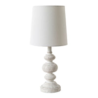 Peta White Table Lamp 40cm