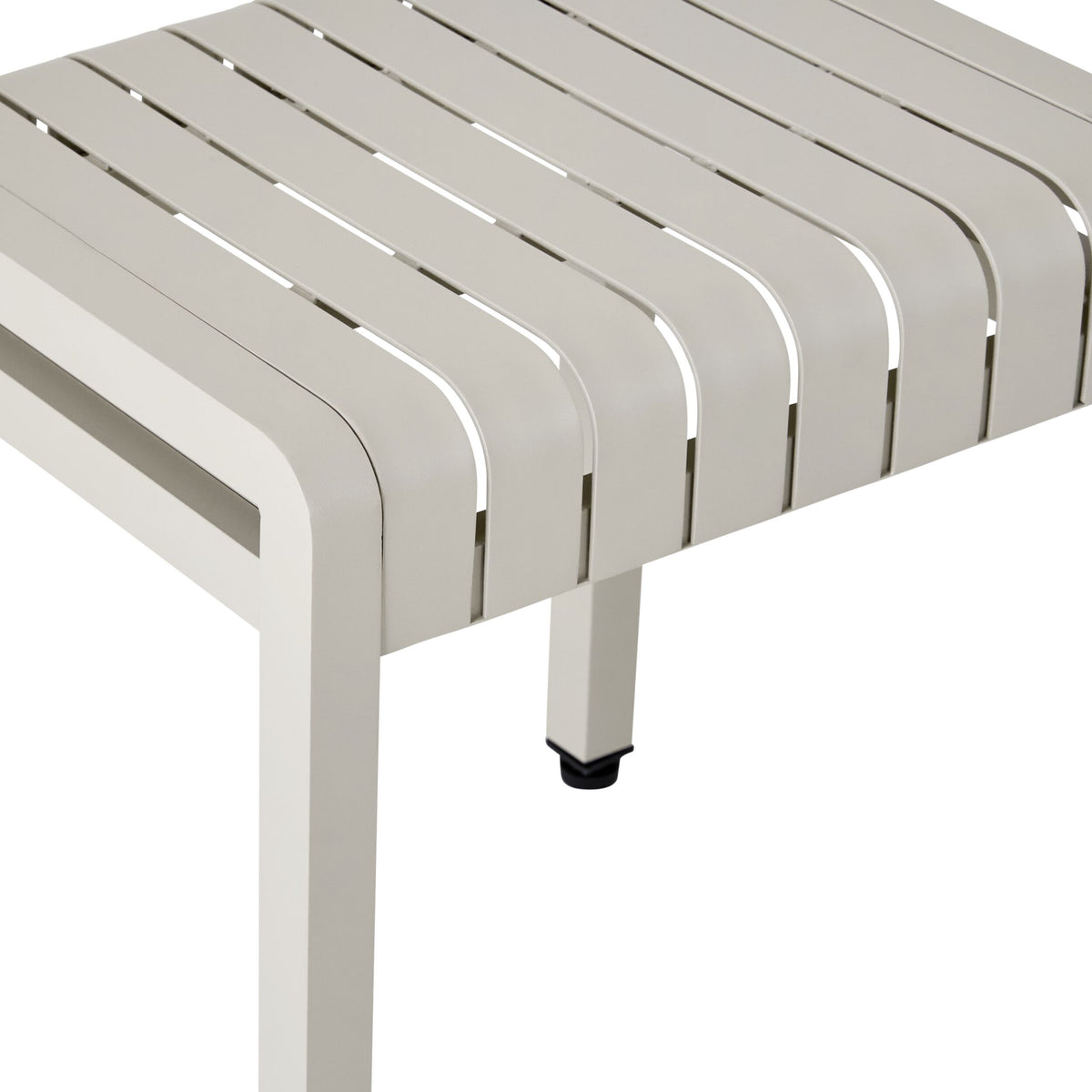 Tomi Alumnium Stool Taupe