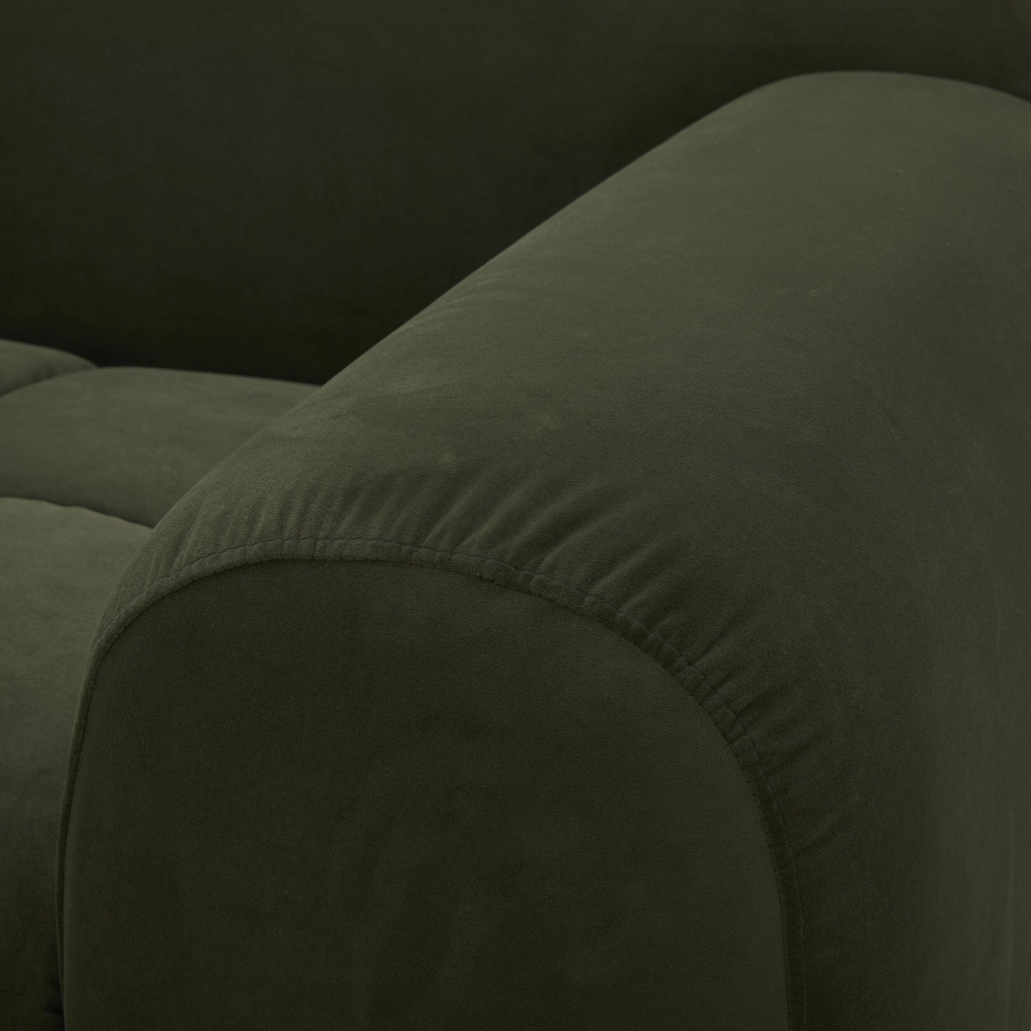 Alexis 3 Seater Velvet Sofa Eucalyptus