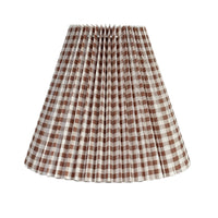 Lucille Pleated Tapered Shade Taupe 25cm
