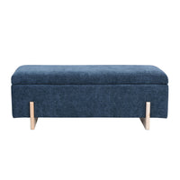 Sara Storage Bench Mineral Blue