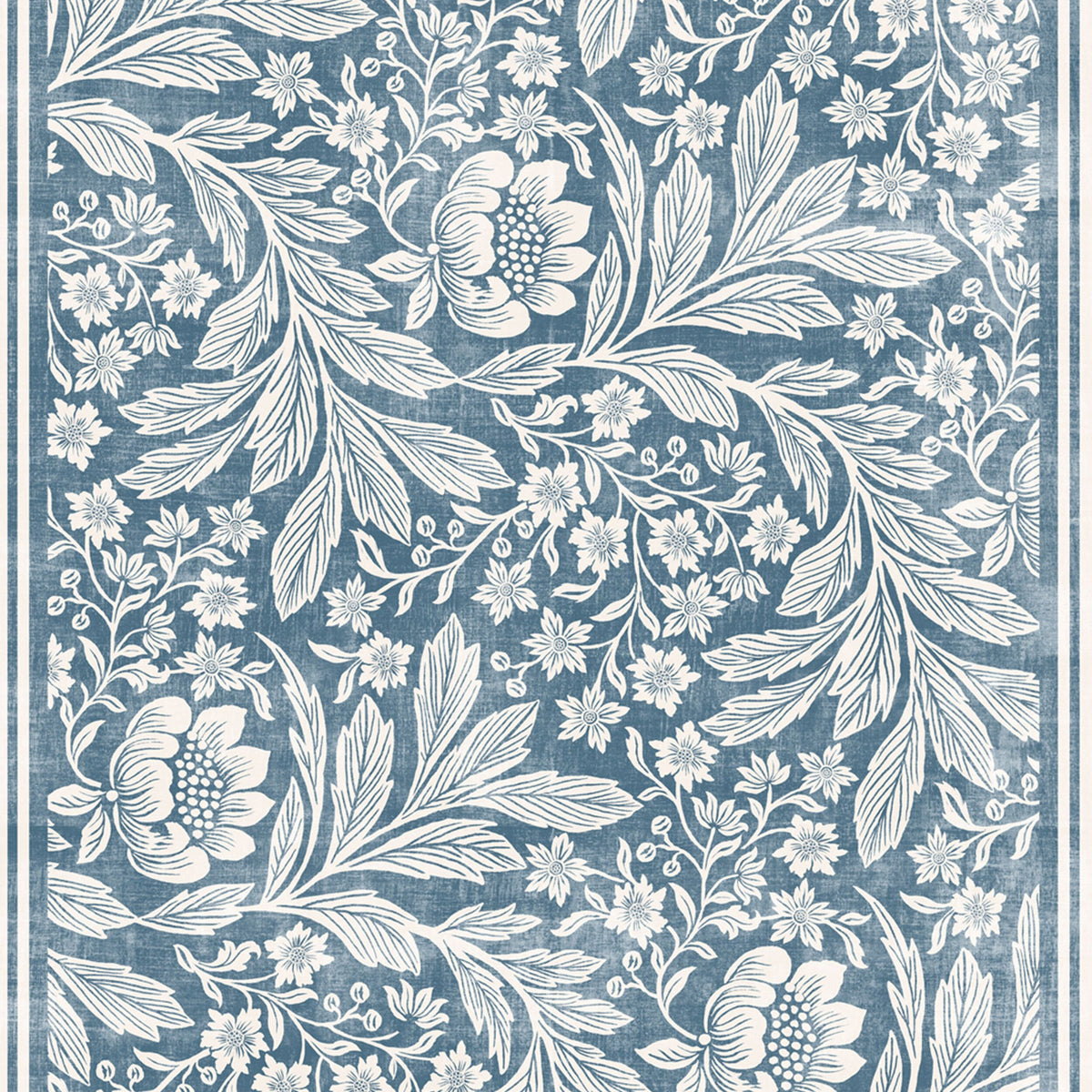 Florentine Silky Soft Washable Doormat Blue 60x90cm