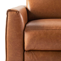 Dunaway 2 Seater Leather Recliner Sofa Dakota Vintage Saddle